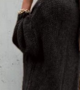Women Wool/Knitting Plain Long Sleeve Comfy Casual Lace Cardigan, Sweaters, color:Black|size:XL, catalog Noracora shop