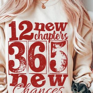 New Year printed round neck sweatshirt, Hoodies&Sweatshirts, Lilicloth.com