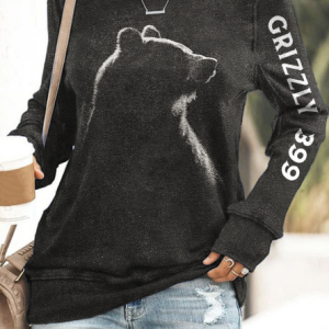 Casual Hoodie Text Letters Hoodie, Hoodies & Sweatshirts, color:Black|size:5XL, catalog Noracora shop