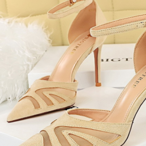 Faux Suede Elegant Flat, Heels, color:Apricot|size:43, Stylewe