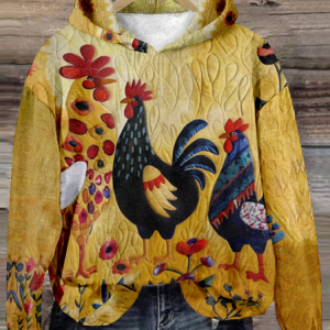 Casual Hoodie Turkey Sweatshirt, Hoodies & Sweatshirts, color:Yellow|size:4XL, catalog Noracora shop