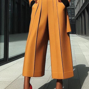 Loose Urban Pocket Stitching Plain Pants Ankle Pants, Pants, color:As Picture|size:XXL, Stylewe