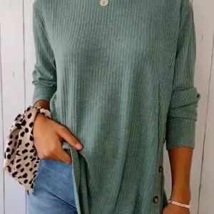 Square Neck Long Sleeve Plain Regular Micro-Elasticity Loose Blouse For Women, Blouses, color:Army Green|size:5XL, catalog Noracora shop