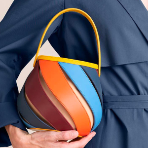 PU Color Block Bucket, Bags, color:Multicolor, Stylewe