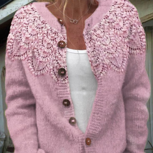 Women's Floral Thicken Loose Jacket, Outerwear, color:Pink|size:4XL, catalog Noracora shop