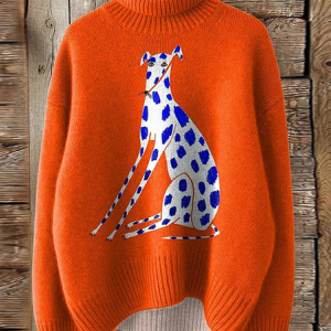 Casual Turtleneck Geometric Sweatshirt, Hoodies & Sweatshirts, color:Yellow|size:3XL, catalog Noracora shop