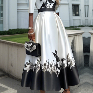 Elegant Floral Maxi Dress, Maxi Dresses, color:As Picture|size:XXL, Stylewe