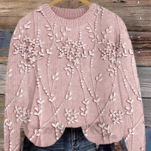 Casual Crew Neck Floral Sweatshirt, Hoodies & Sweatshirts, color:Color3|size:XXL, catalog Noracora shop