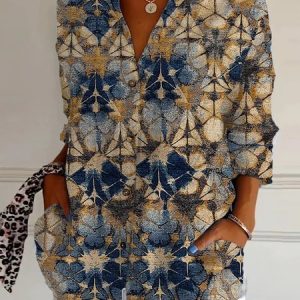 Loose Casual Ethnic Shirt, Blouses, Lilicloth.com