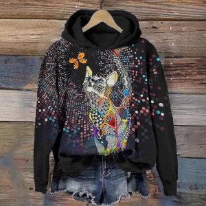 Casual Hoodie Dog Sweatshirt, Hoodies & Sweatshirts, color:Black|size:4XL, catalog Noracora shop