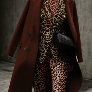 Urban Regular Sleeve Plain Coat, Coats, color:Brown|size:XXL, Stylewe
