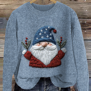 Women Wool/Knitting Animal Long Sleeve Comfy Casual Sweater, Sweaters, color:Blue|size:5XL, catalog Noracora shop