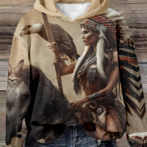 Casual Hoodie Ethnic Sweatshirt, Hoodies & Sweatshirts, color:Color3|size:4XL, catalog Noracora shop