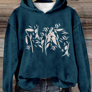 Casual Hoodie Floral Sweatshirt Zipper, Hoodies & Sweatshirts, color:Blue|size:4XL, catalog Noracora shop