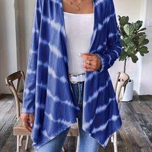 Women's Striped Thicken Loose Jacket, Cardigans, color:Navyblue|size:5XL, catalog Noracora shop