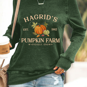 Hagrid's Est 1962 Pumpkin Farm Magicallygrown Casual Sweatshirt, Hoodies&Sweatshirts, Lilicloth.com