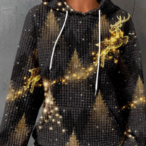 Casual Hoodie Christmas Sweatshirt Zipper, Hoodies & Sweatshirts, color:Black|size:4XL, catalog Noracora shop