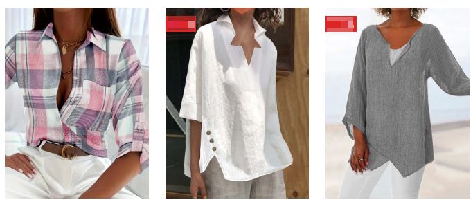 Women's Linen Tops JustFashionNow