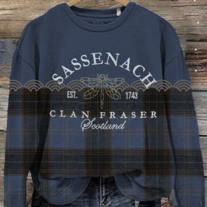 Women's Retro Historical Tv Show Inspired Plaid Print Sweatshirt, Hoodies&Sweatshirts, Lilicloth.com