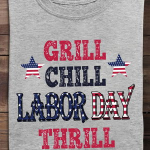 Casual Text Letters Crew Neck Short Sleeve T-shirt, T-shirts, color:Gray|size:S, catalog Noracora shop