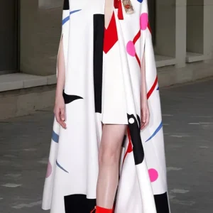 Elegant Abstract Graphic Crew Neck Kimono No Dress, Kimonos, color:As Picture|size:XXL, Stylewe