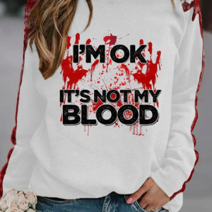 Casual Crew Neck Halloween Sweatshirt, Hoodies & Sweatshirts, color:White|size:XXL, catalog Noracora shop