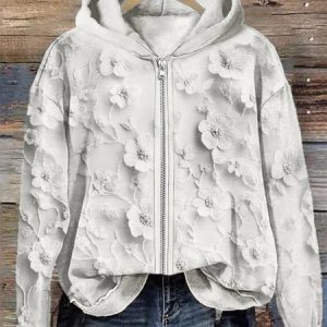Women's 3D Printing Spring/Fall Long Sleeve Vintage Daily Hoodie, JustFashionNow Sweatshirts & Hoodies, color:White|size:5XL,