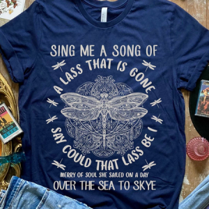 Casual Dragonfly Crew Neck Short Sleeve T-shirt, T-shirts, color:Blue|size:4XL, catalog Noracora shop