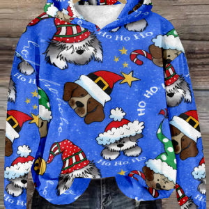 Casual Hoodie Christmas Sweatshirt, Hoodies & Sweatshirts, color:Blue|size:4XL, catalog Noracora shop