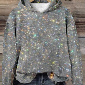 Casual Hoodie Abstract Sweatshirt, Hoodies & Sweatshirts, color:Silver|size:4XL, catalog Noracora shop