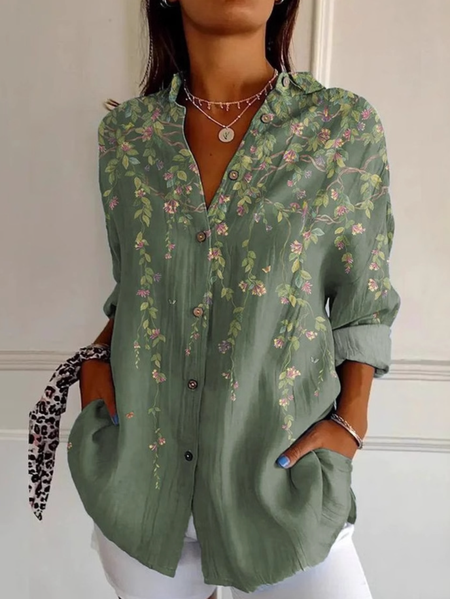 Casual Ethnic Shirt, Blouses, Lilicloth.com
