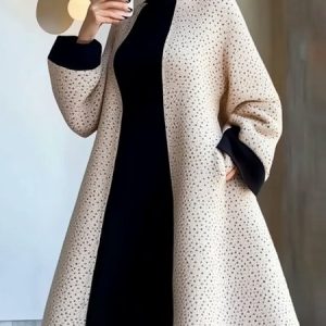 Split Joint Color Block Sweater Dress, Midi Dresses, color:As Picture|size:XXL, Stylewe