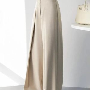 Regular Fit Urban Plain Fashion Pants, Pants, color:Apricot|size:XXL, Stylewe