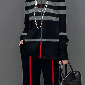 High Elasticity Loose Casual Turtleneck Long Sleeve Sweater, Pullovers, color:As Picture|size:XXL, Stylewe
