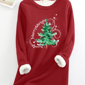Casual Crew Neck Christmas Sweatshirt, Hoodies & Sweatshirts, color:Red|size:3XL, catalog Noracora shop