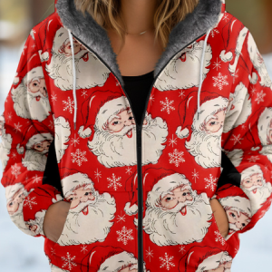 Women's Christmas Thicken Loose Jacket, Outerwear, color:Red|size:4XL, catalog Noracora shop