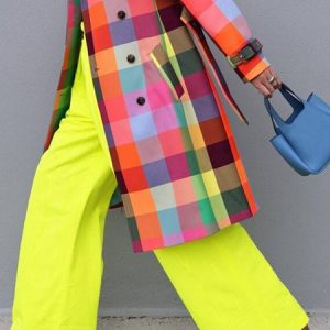 Urban Fashion Wide Leg Pants with Pocket, Pants, color:Yellow|size:XXL, Stylewe