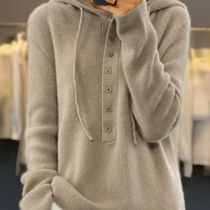 Women Wool/Knitting Plain Long Sleeve Comfy Casual Sweater, Sweaters, color:Camel|size:XL, catalog Noracora shop