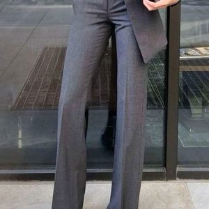 Urban Plain Pocket Stitching Regular Fit Pants, Pants, color:Deep Gray|size:XXL, Stylewe