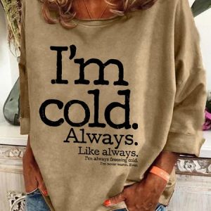 Women's Crew Neck Text Letters Casual Spring/Fall Long Sleeve Sweatshirt, JustFashionNow Sweatshirts & Hoodies, color:Khaki|size:3XL,