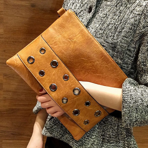 PU Urban Clutch Bag, Bags, color:Brown|size:One-size, Stylewe