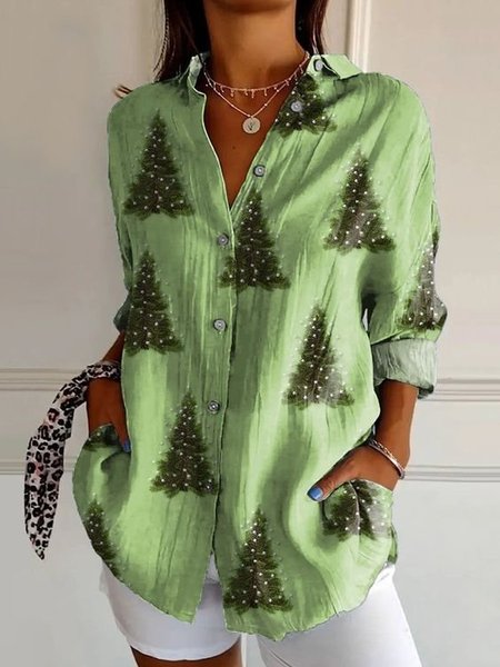Casual Shirt Collar Loose Shirt, Blouses, Lilicloth.com