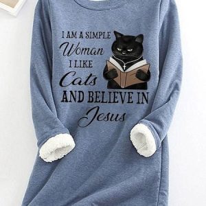 Women's Crew Neck Letter Pattern Casual Winter Long Sleeve Sweatshirt, JustFashionNow Sweatshirts & Hoodies, color:Blue|size:XXL,