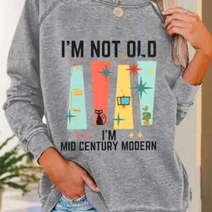 Casual Crew Neck Text Letters Sweatshirt, Blouses, color:Light Gray|size:3XL, catalog Noracora shop