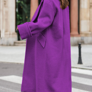 Women's Plain Regular Loose Kimono, Outerwear, color:Purple|size:XL, catalog Noracora shop