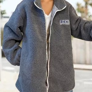 Women's Cat Thicken Loose Jacket, Outerwear, color:Blue|size:XXL, catalog Noracora shop