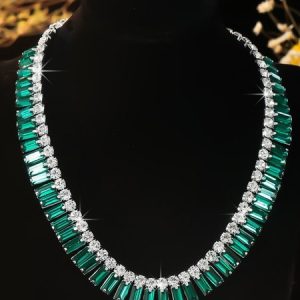 Elegant Party Chain Necklaces, Necklaces, color:Green|size:One-size, Stylewe