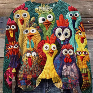 Women's Crew Neck Turkey Casual Spring/Fall Long Sleeve Sweatshirt, JustFashionNow Sweatshirts & Hoodies, color:Multicolor|size:XXL,