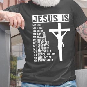 Lilicloth X Abu Jesus Is My God My King My Lord My Everything Men's T-Shirt, T-shirts, Lilicloth.com