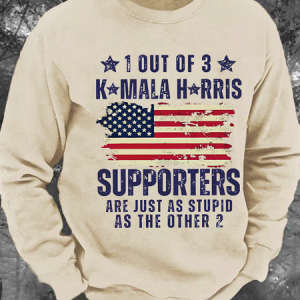1 Out Of 3 Kh Supporters Are Just As Stupid As The Other 2 Print Men's Casual Sweatshirt, Hoodies&Sweatshirts, Lilicloth.com